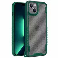 Чехол TPU+PC TRAVEL Carbon для Apple iPhone 13 mini (5.4") Зеленый