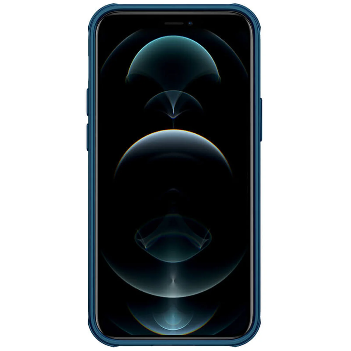 Карбоновая накладка Nillkin CamShield Pro Magnetic для Apple iPhone 13 mini (5.4") Синий