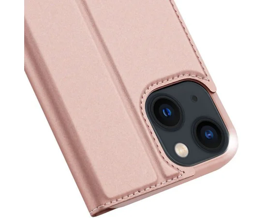 Чохол-книжка Dux Ducis з кишенею для візиток для Apple iPhone 13 mini (5.4") Rose Gold