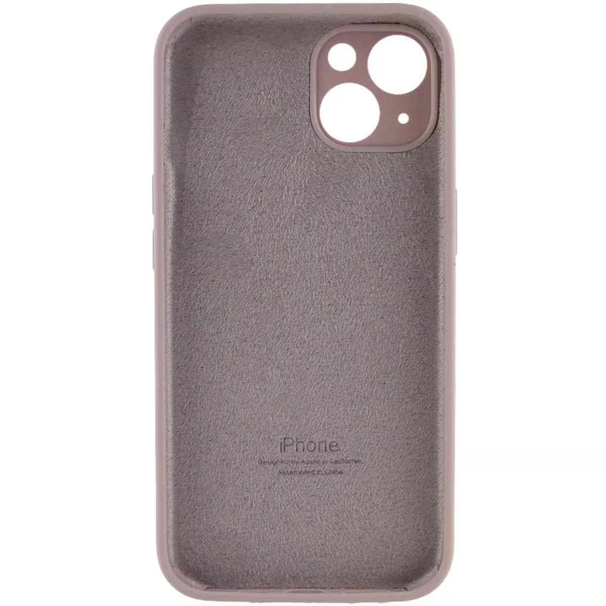 Чехол Silicone Case Full Camera Protective (AA) для Apple iPhone 13 mini (5.4") Серый / Lavender