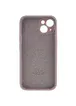 Чохол Silicone Case Full Camera Protective (AA) Apple iPhone 13 mini (5.4") Сірий / Lavender