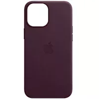 Кожаный чехол Leather Case (AAA) with MagSafe для Apple iPhone 13 mini (5.4") Dark Cherry