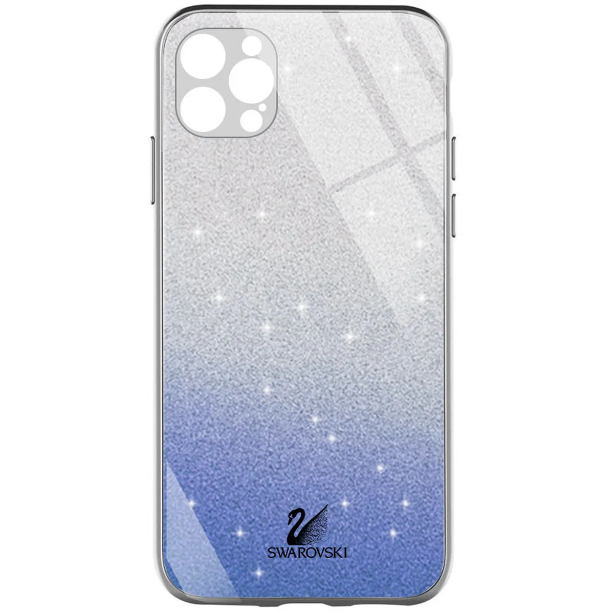 TPU+Glass чохол Swarovski для Apple iPhone 13 Pro Max (6.7") Синій