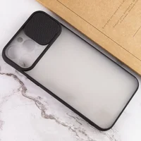 Чехол Camshield mate TPU со шторкой для камеры для Apple iPhone 13 Pro Max (6.7") Черный