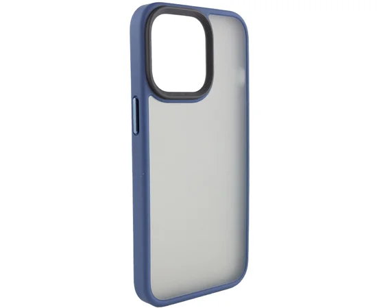 TPU+PC чехол Metal Buttons для Apple iPhone 13 Pro Max (6.7") Синий