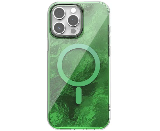 Чехол TPU Shiny Mountain (MagFit) для Apple iPhone 13 Pro Max (6.7") Green