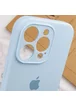 Чехол Silicone Case Full Camera Protective (AA) для Apple iPhone 13 Pro Max (6.7") Голубой / Sweet Blue