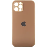 TPU+Glass чехол Matte Candy Full camera для Apple iPhone 13 Pro Max (6.7") Золотой