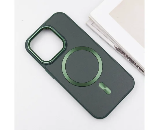 Кожаный чехол SnapCase with MagSafe для Apple iPhone 13 Pro Max (6.7") Green