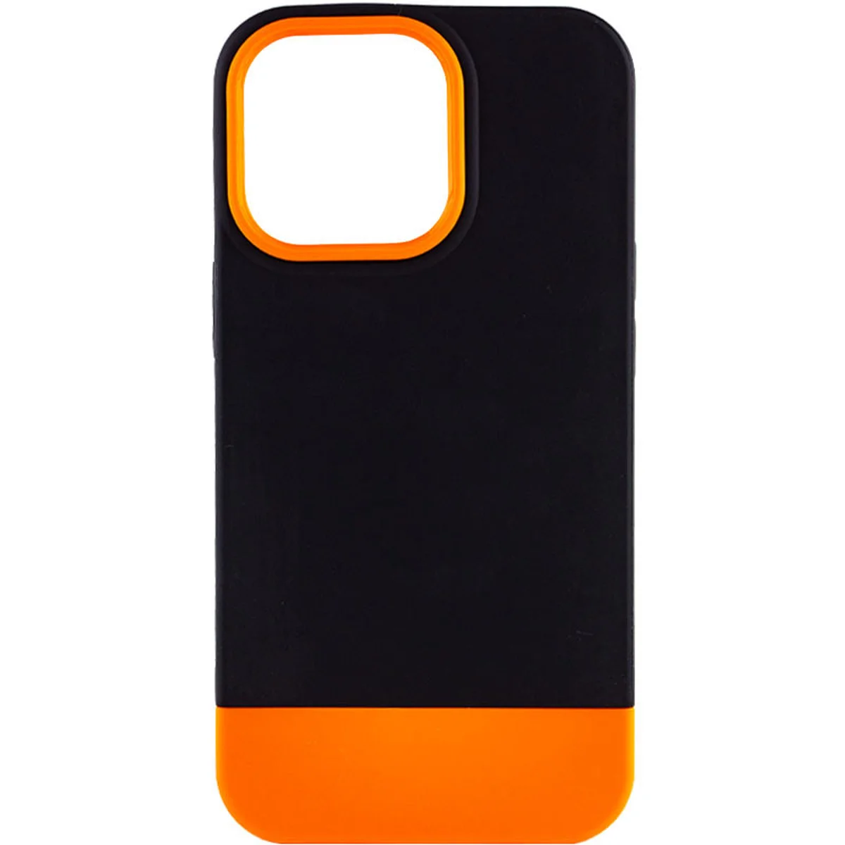 Чехол TPU+PC Bichromatic для Apple iPhone 13 Pro Max (6.7") Black / Orange