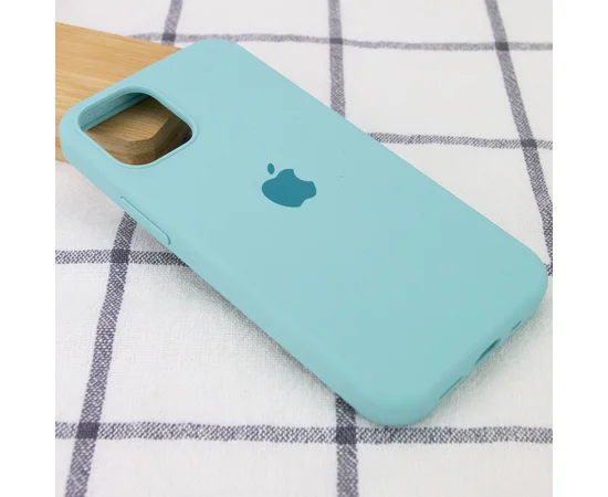 Чохол Silicone Case Full Protective (AA) для Apple iPhone 13 Pro Max (6.7 ") Бірюзовий / Marine Green