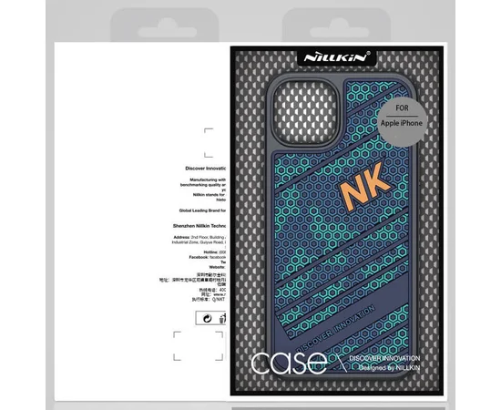 TPU+PC чехол Nillkin Striker для Apple iPhone 13 Pro Max (6.7") Blue / Green