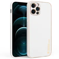Кожаный чехол Xshield для Apple iPhone 13 Pro Max (6.7") Белый / White