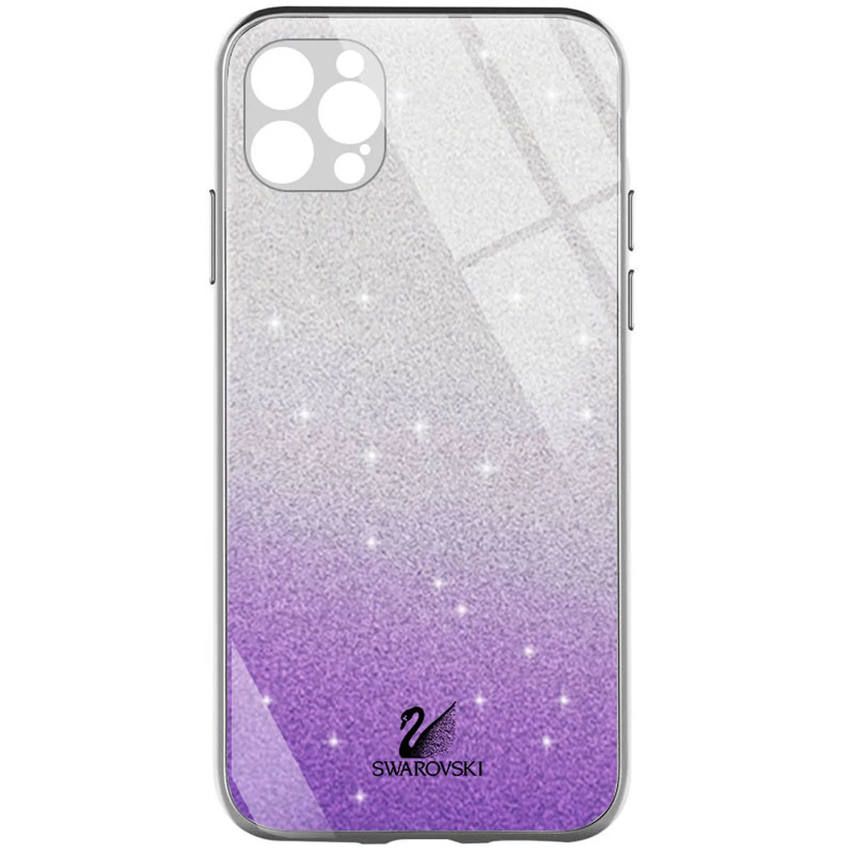 TPU+Glass чехол Swarovski для Apple iPhone 13 Pro Max (6.7") Фиолетовый