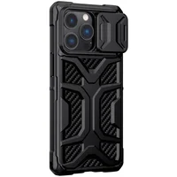TPU+PC чехол Nillkin CamShield Adventurer (шторка на камеру) для Apple iPhone 13 Pro Max (6.7") Черный