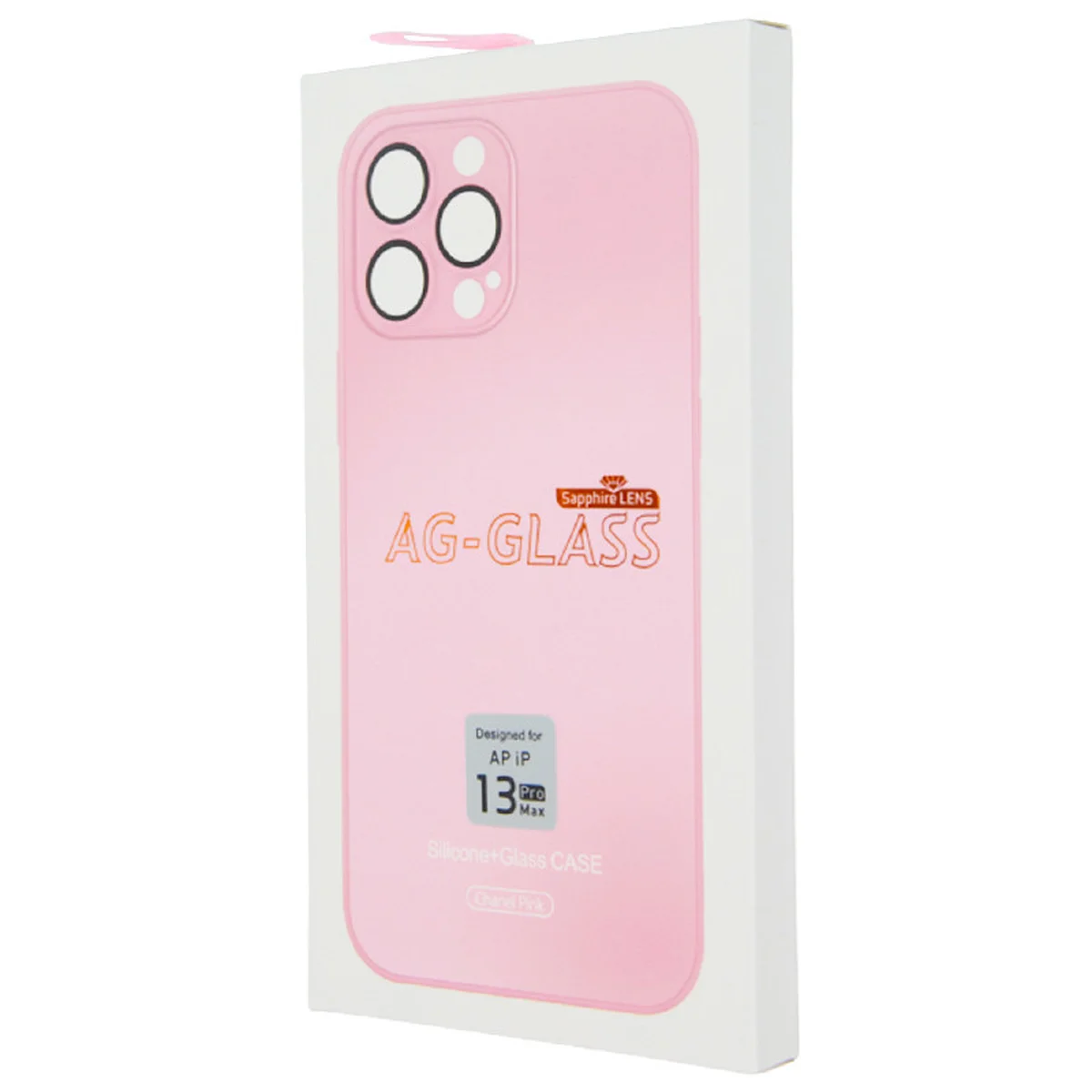 Чехол TPU+Glass Sapphire matte case для Apple iPhone 13 Pro Max (6.7") Chanel Pink