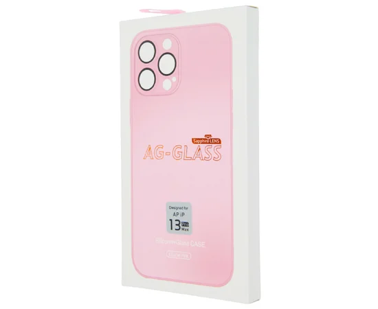 Чехол TPU+Glass Sapphire matte case для Apple iPhone 13 Pro Max (6.7") Chanel Pink