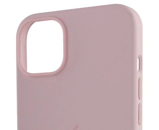 Чехол Silicone case (AAA) full with Magsafe для Apple iPhone 13 Pro Max (6.7") Розовый / Chalk Pink