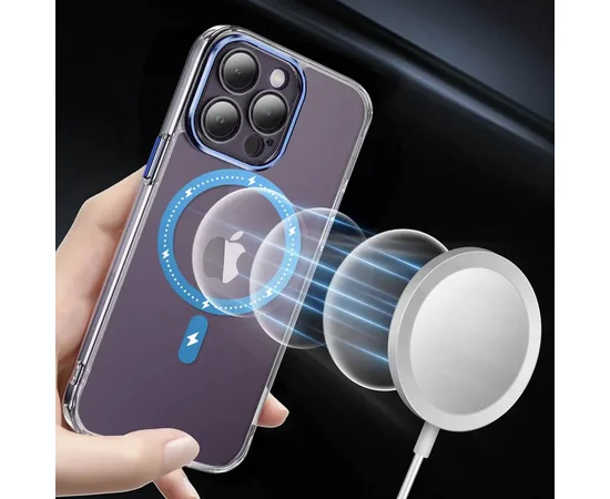 Чехол TPU+PC Colorful with MagSafe для Apple iPhone 13 Pro Max (6.7") Blue