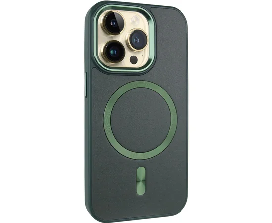 Кожаный чехол SnapCase with MagSafe для Apple iPhone 13 Pro Max (6.7") Green