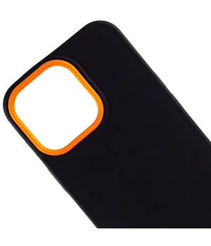 Чехол TPU+PC Bichromatic для Apple iPhone 13 Pro Max (6.7") Black / Orange