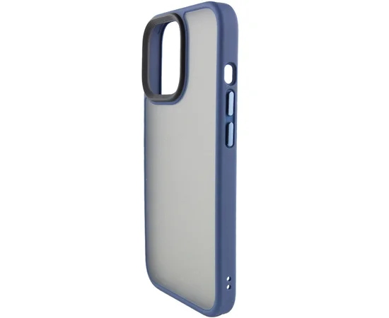 TPU+PC чехол Metal Buttons для Apple iPhone 13 Pro Max (6.7") Синий