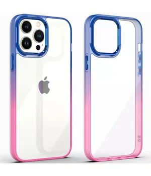 Чохол TPU+PC Fresh sip series для Apple iPhone 13 Pro Max (6.7") Синій / Рожевий