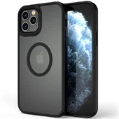 TPU+PC чехол Metal Buttons with MagSafe для Apple iPhone 13 Pro Max (6.7") Черный