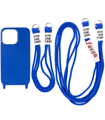 Чехол TPU two straps California для Apple iPhone 13 Pro Max (6.7") Синий / Iris