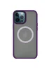 TPU+PC чехол Metal Buttons with MagSafe для Apple iPhone 13 Pro Max (6.7") Темно-фиолетовый