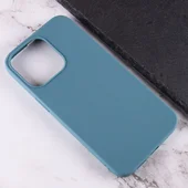 Силиконовый чехол Candy для Apple iPhone 13 Pro Max (6.7") Синий / Powder Blue