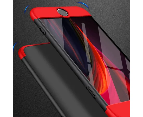 Пластиковая накладка GKK LikGus 360 градусов (opp) для Apple iPhone 13 Pro Max (6.7") Черный / Красный