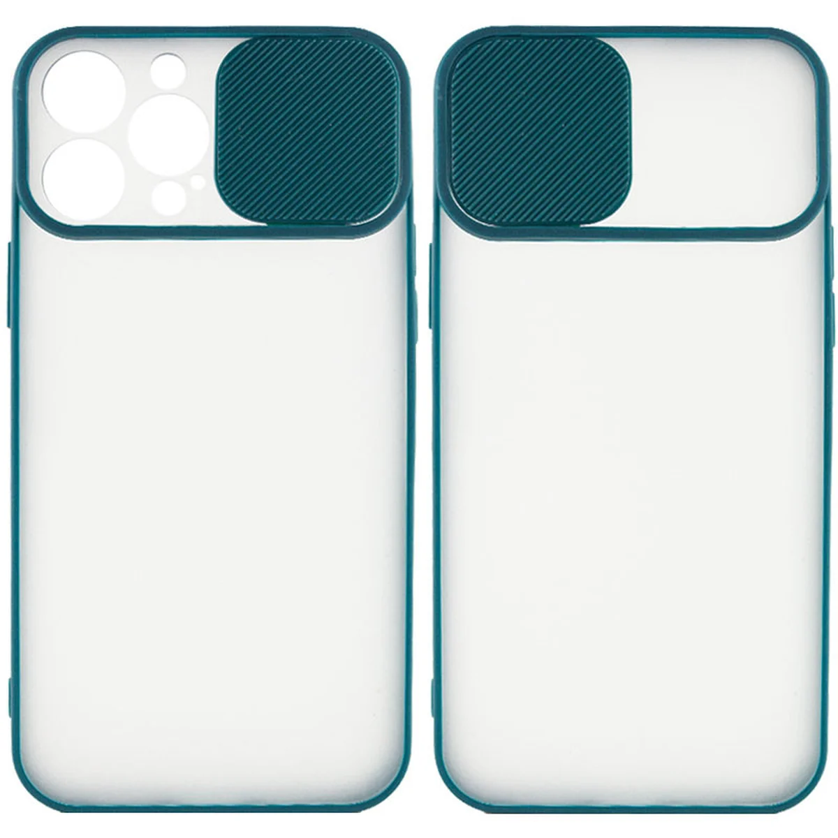 Чехол Camshield mate TPU со шторкой для камеры для Apple iPhone 13 Pro Max (6.7") Зеленый