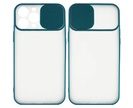 Чехол Camshield mate TPU со шторкой для камеры для Apple iPhone 13 Pro Max (6.7") Зеленый