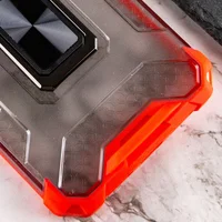 Ударопрочный чехол Transformer CrystalRing для Apple iPhone 13 Pro Max (6.7") Красный