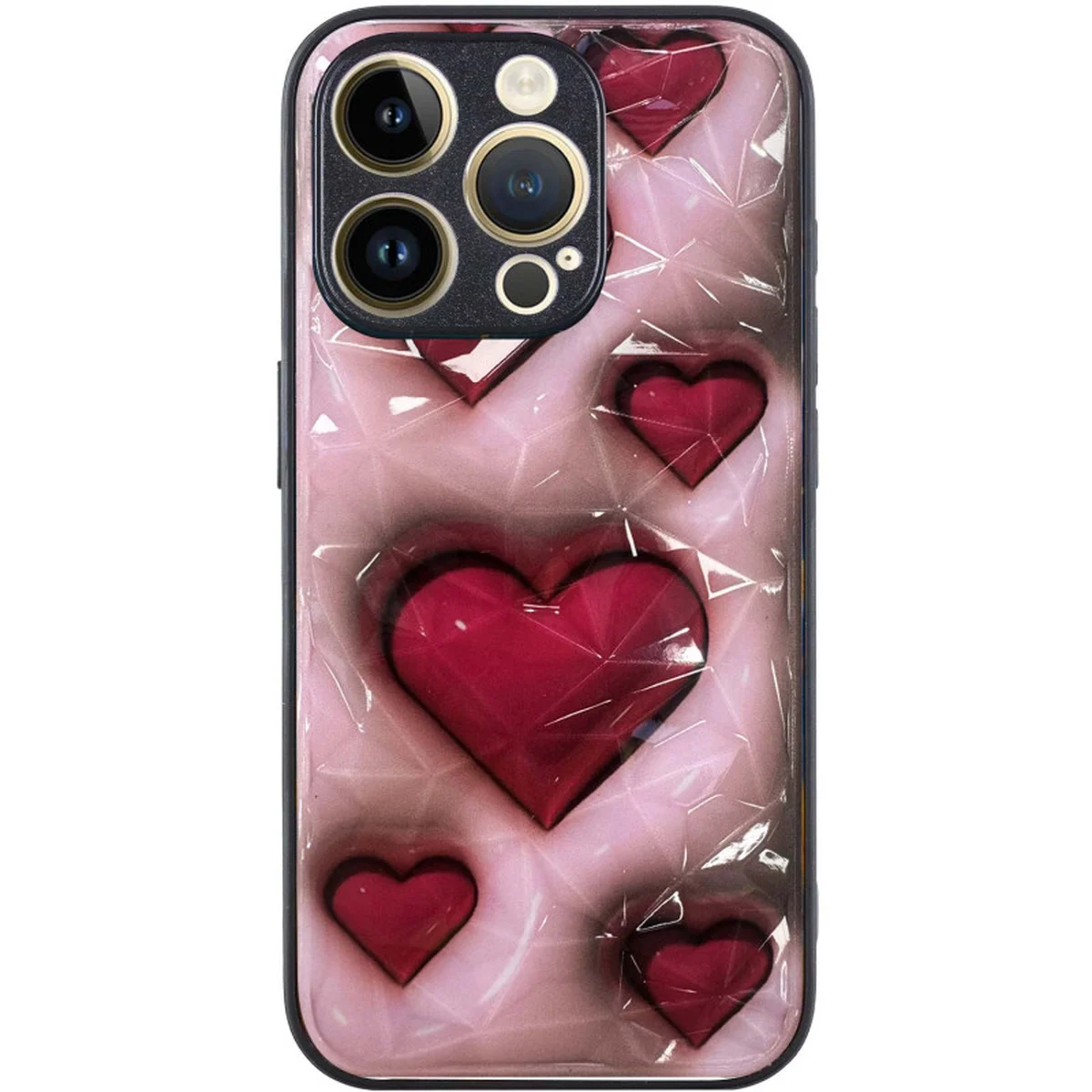 TPU+PC чехол Prisma Plushie для Apple iPhone 13 Pro Max (6.7") Hearts