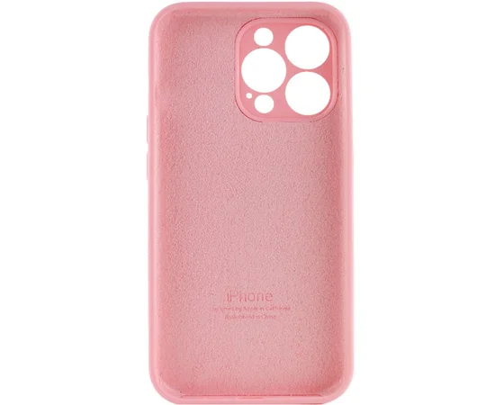 Чехол Silicone Case Full Camera Protective (AA) для Apple iPhone 13 Pro Max (6.7") Розовый / Light pink / PVH