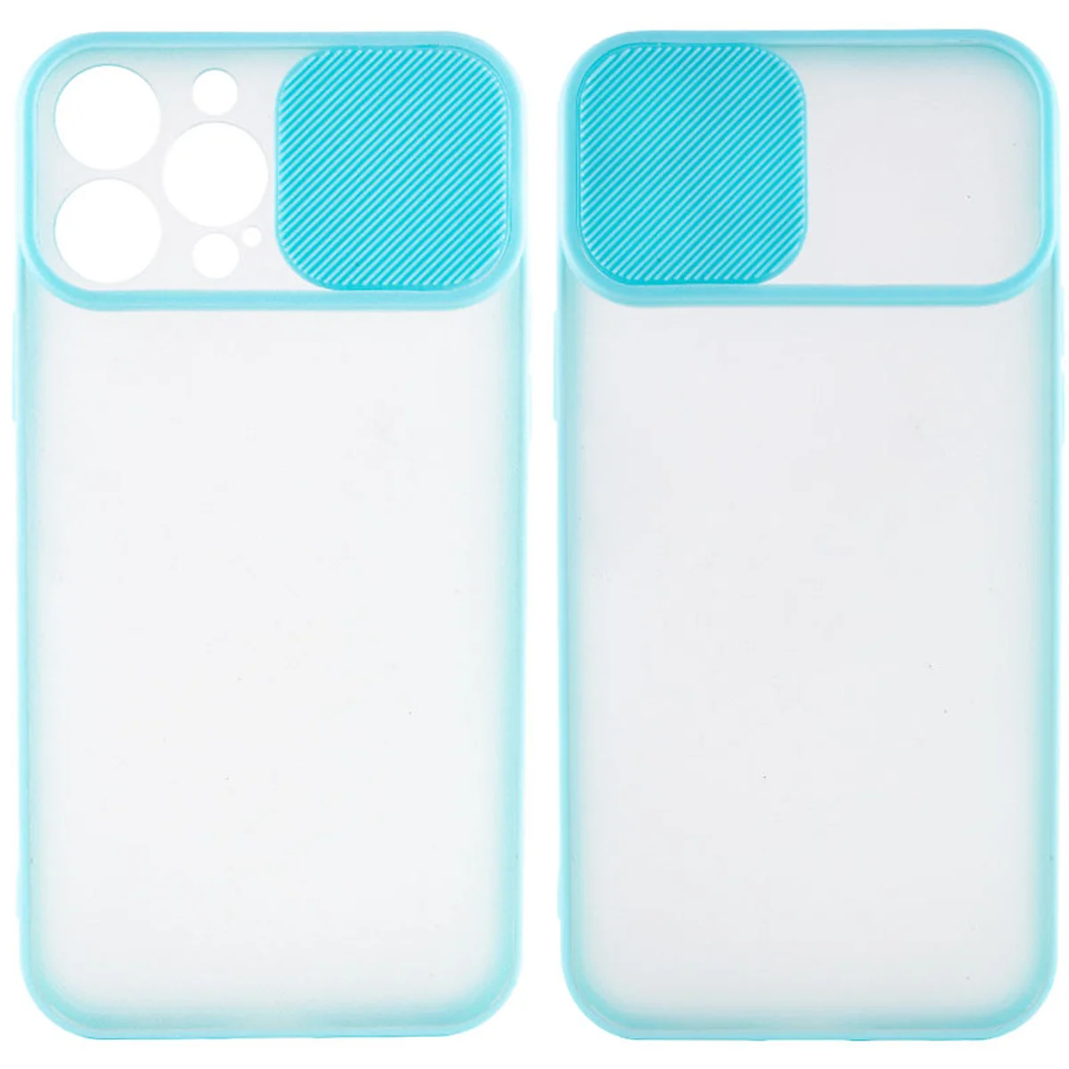 Чехол Camshield mate TPU со шторкой для камеры для Apple iPhone 13 Pro Max (6.7") Бирюзовый
