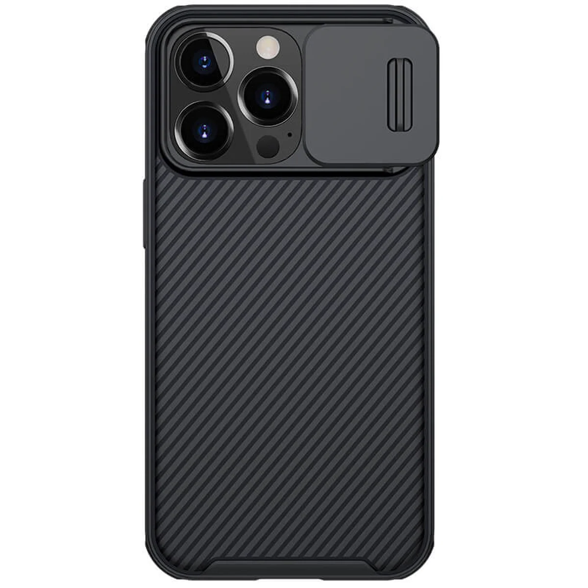 Карбонова накладка Nillkin CamShield Pro Magnetic для Apple iPhone 13 Pro Max (6.7") Чорний