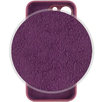 Чехол Silicone Case Full Camera Protective (AA) для Apple iPhone 13 Pro Max (6.7") Бордовый / Plum