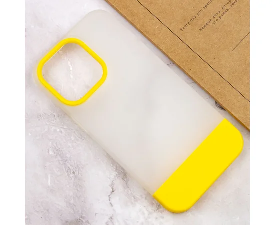 Чехол TPU+PC Bichromatic для Apple iPhone 13 Pro Max (6.7") Matte / Yellow