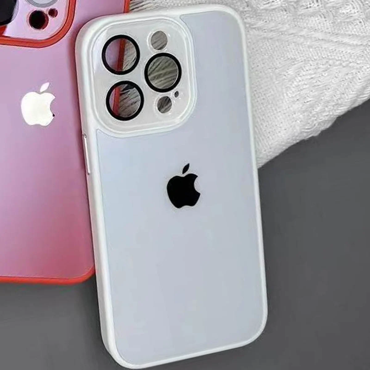 Чохол TPU+Glass Sapphire Midnight для iPhone 13 Pro Max (6.7") Білий / White