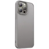 TPU чехол Carbon Protective with Magsafe для Apple iPhone 13 Pro Max (6.7") Grey
