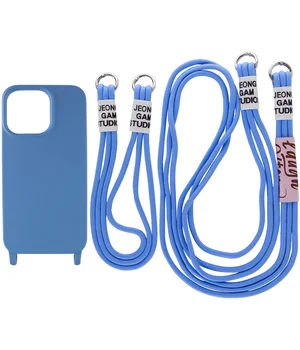 Чехол TPU two straps California для Apple iPhone 13 Pro Max (6.7") Синий / Cosmos blue