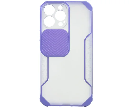 Чехол Camshield matte Ease TPU со шторкой для Apple iPhone 13 Pro Max (6.7") Сиреневый