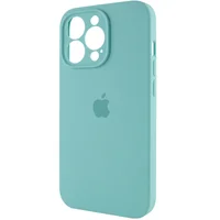 Чехол Silicone Case Full Camera Protective (AA) для Apple iPhone 13 Pro Max (6.7") Бирюзовый / Marine Green