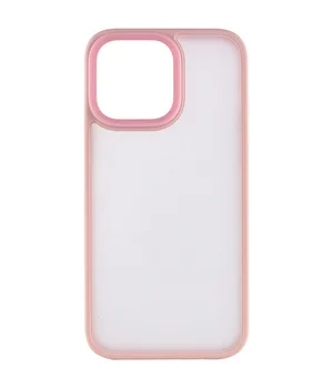 TPU+PC чехол Metal Buttons для Apple iPhone 13 Pro Max (6.7") Розовый
