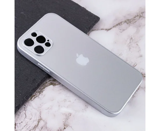 TPU+Glass чехол Matte Candy Full camera для Apple iPhone 13 Pro Max (6.7") Белый