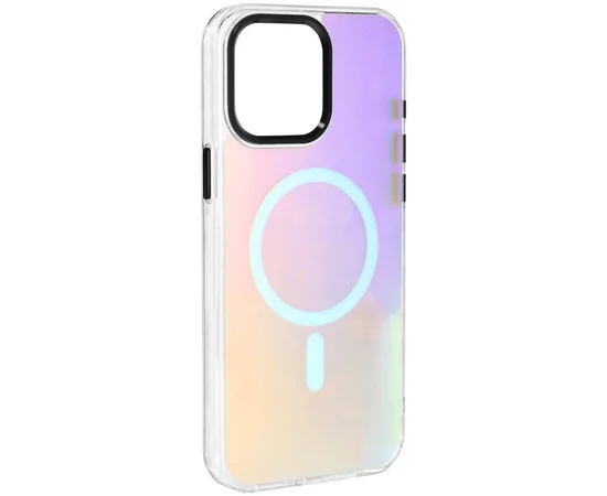 Чехол TPU Lunar Glow (MagFit) для Apple iPhone 13 Pro Max (6.7") Titanium Black