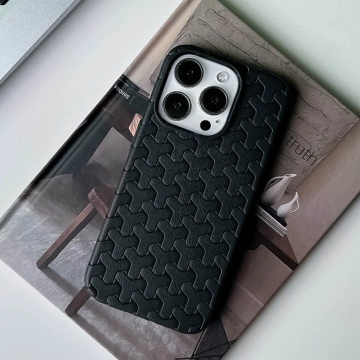Чохол TPU Weaving для Apple iPhone 13 Pro Max (6.7") Black